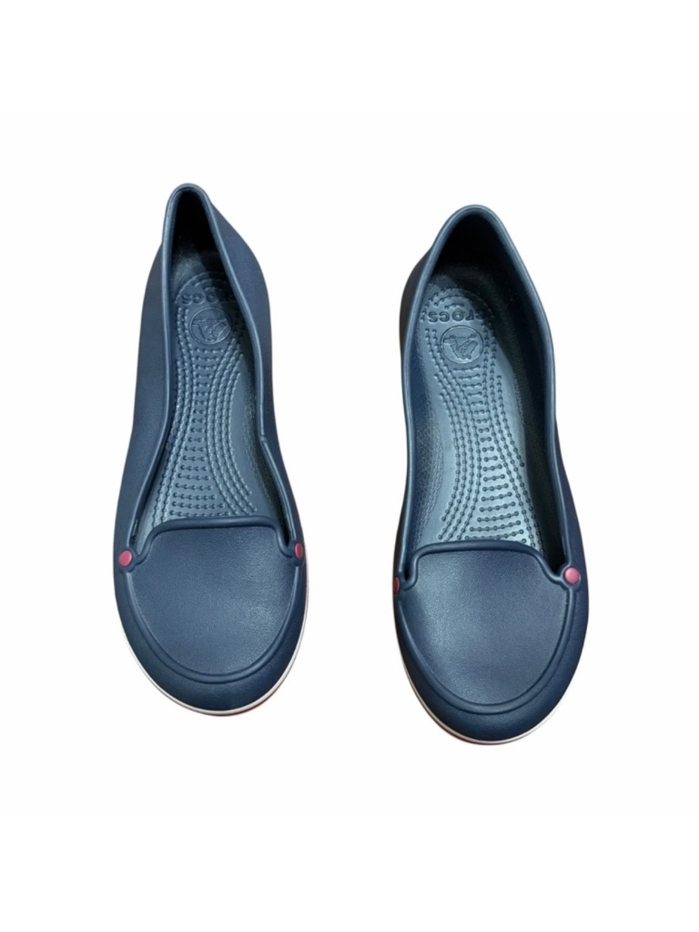 Crocs Women's Slip-On Flats Navy Blue Comfort Shoes Size W6